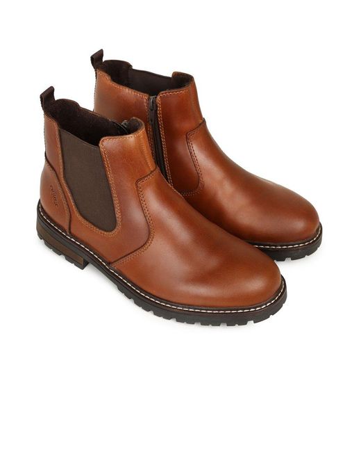 Rieker Brown Dallas Chelsea Boots for men
