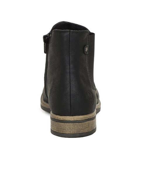 Rieker Black Minnesota Chelsea Boots