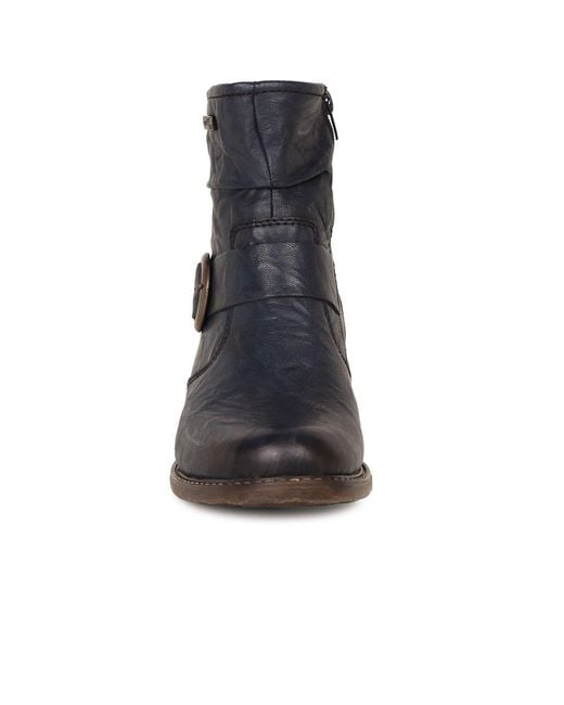Rieker Blue Danby Ankle Boots