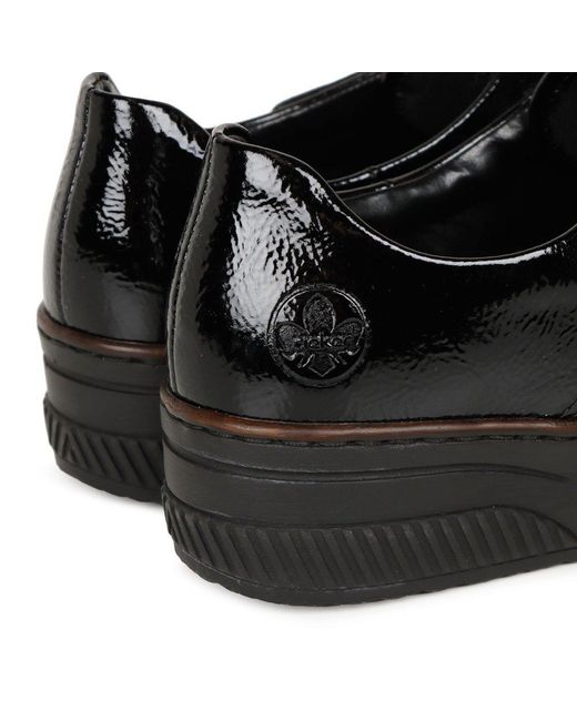 Rieker Black Leaves Shoes