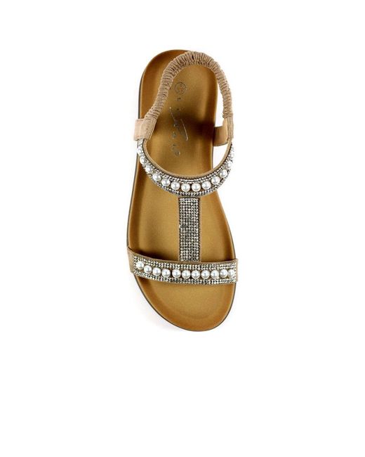 Lunar (GRS) Metallic Tancy Sandals