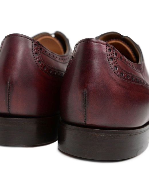 Cheaney Brown Fenchurch Oxford Shoes Colour: Burgund Calf Lea (F) for men