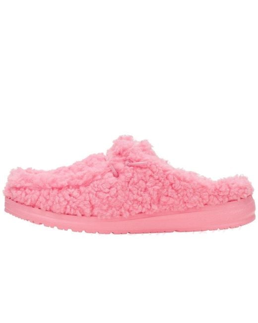 HeyDude Pink Wendy Slippers