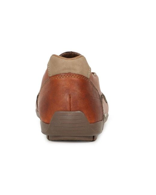 Rieker Brown Stall Shoes for men