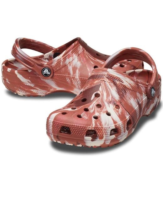 CROCSTM Pink Marble Sandals
