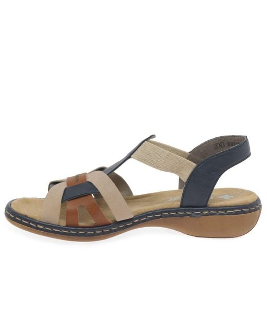 Rieker Blue Globe Sandals