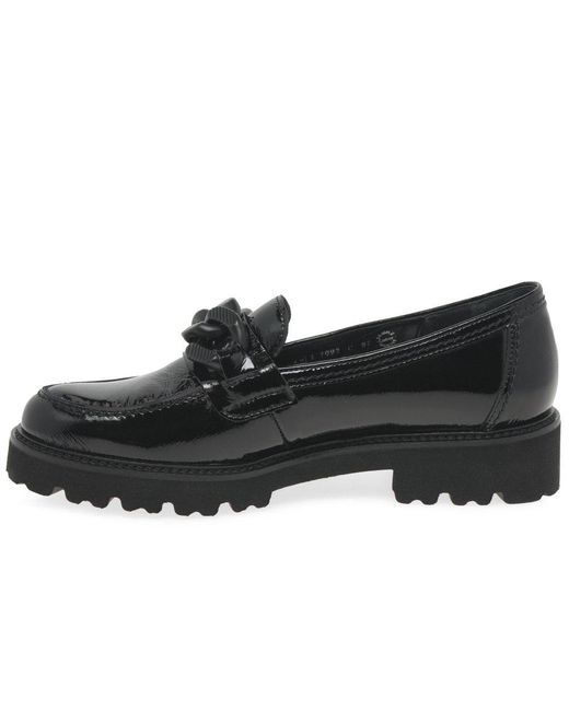 Gabor Black Squeeze Loafers