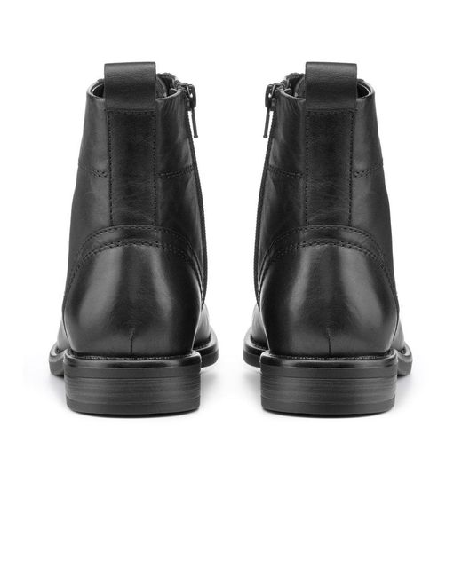 Hotter Black Surrey Biker Boots