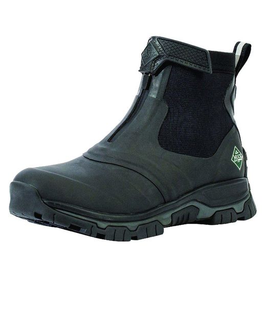 Muck Boot Black Apex Mid Zip Wellingtons /Dark Shadow for men