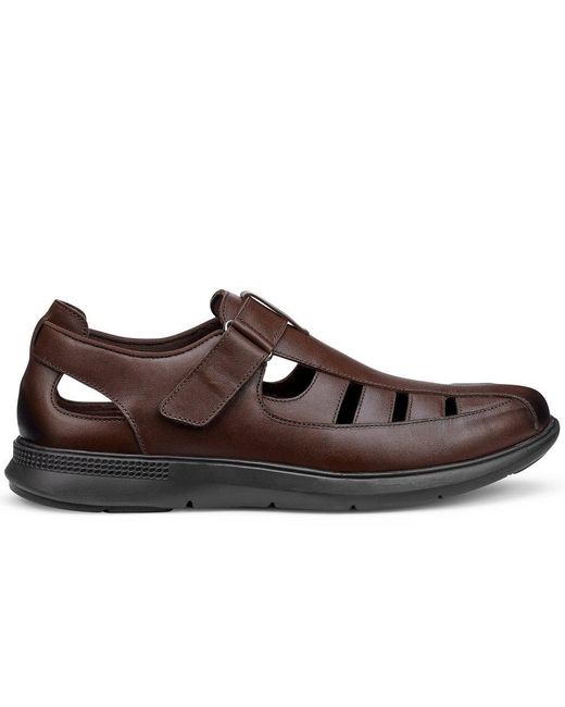 Hotter Brown Marlin Wide Fit Shoes for men