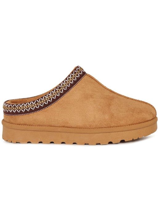 Lunar (GRS) Brown Nepal Mule Slippers