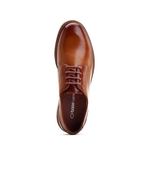 Base London Brown Mawley Derby Shoes for men