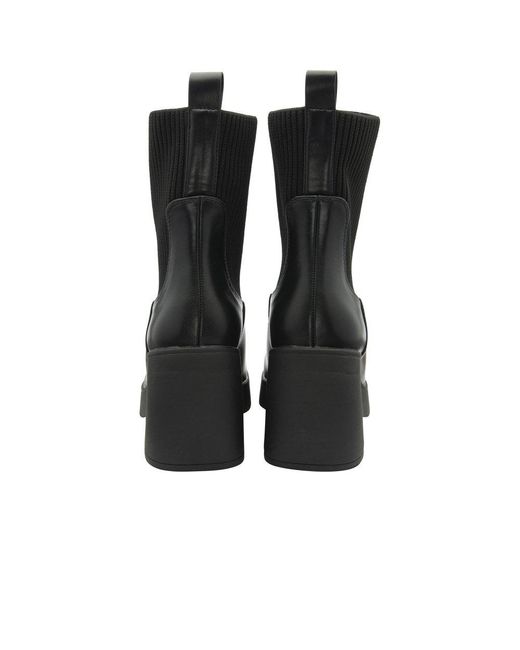 Ravel Black Horton Heeled Ankle Boots