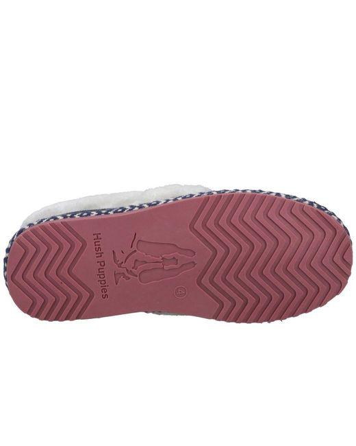 Hush Puppies Blue Ariel Slippers