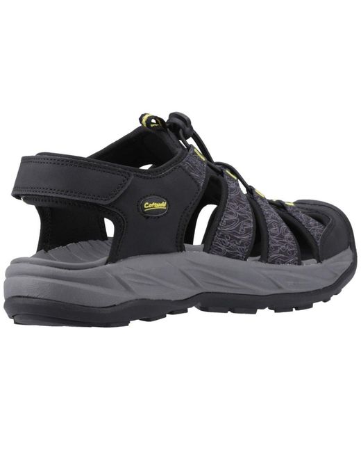 Cotswold Black Minster Sandals for men