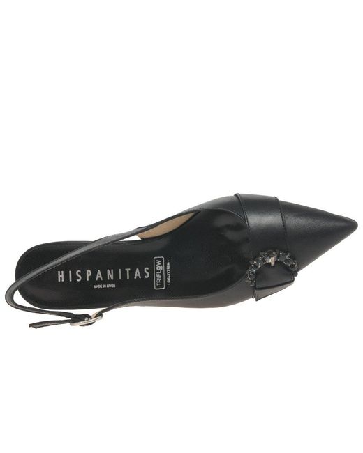 Hispanitas Black Manuela Open Court Shoes