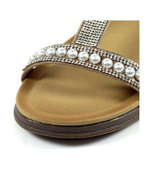 Lunar (GRS) Metallic Tancy Sandals
