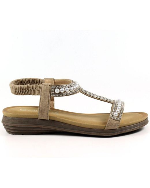 Lunar (GRS) Metallic Tancy Sandals