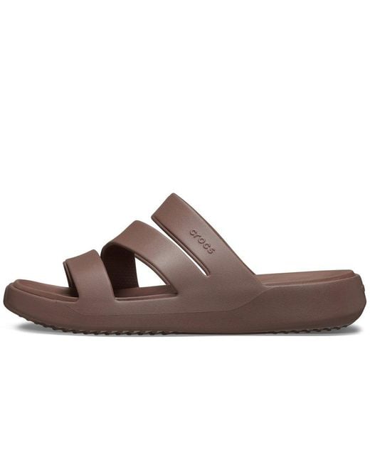 CROCSTM Brown Getaway Strappy Mule Sandals