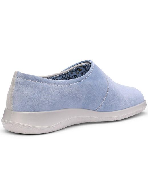 Hotter White Wrap Slippers