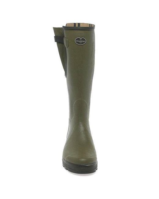 Le Chameau Green Vierzon Jersey Wellingtons for men