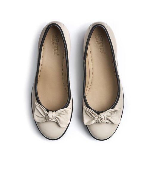 Hotter White Jade Low Wedge Pumps