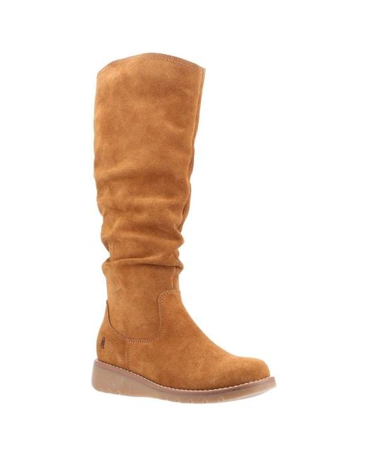 Hush Puppies Lucinda Knee High Boots in Brown | Lyst Canada