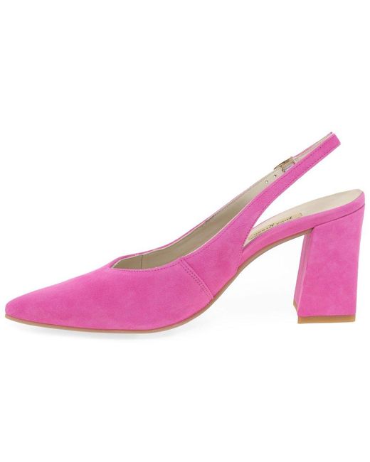 Paul Green Pink Willa Open Court Shoes