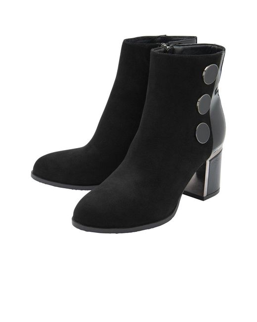 Lotus Black Stevie Ankle Boots