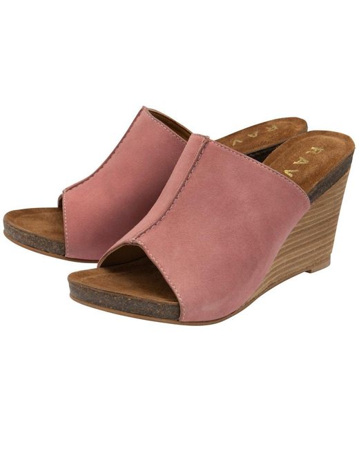 Ravel Red Corby Wedge Sandals