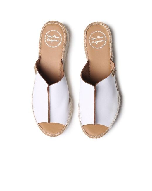 Toni Pons White Ivonne Wedge Heel Sandals