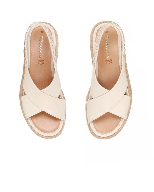 Tamaris White Ausonia Espadrille Sandals