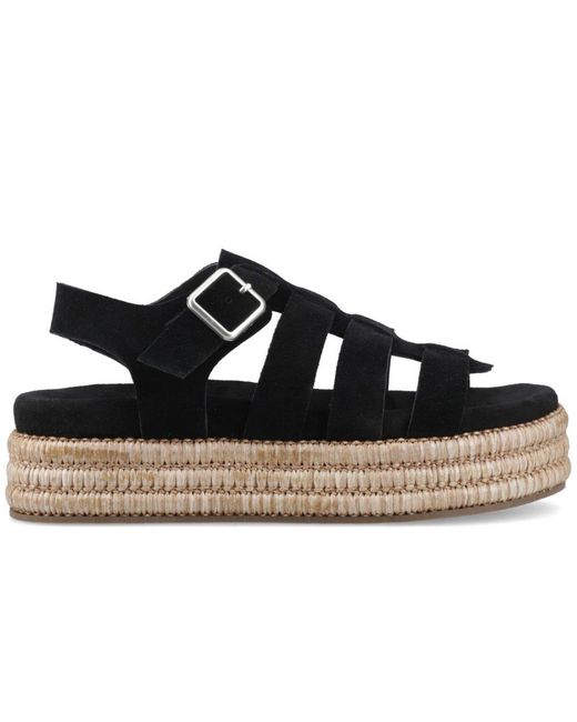 Hush Puppies Black Rosetta Gladiator Sandals