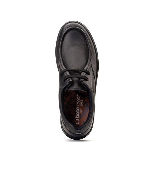 Base London Black Dalston Wallabe Shoes for men
