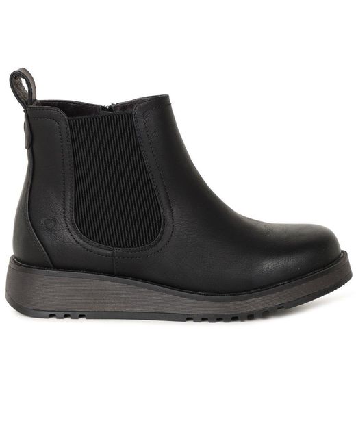 Heavenly Feet Black Rolo 2 Chelsea Boots