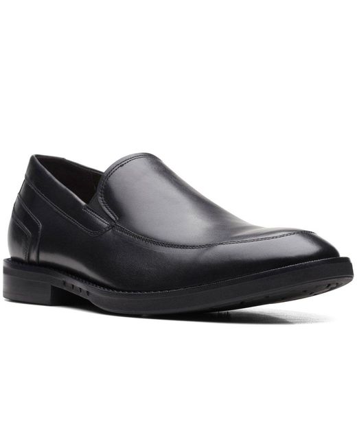 Clarks Black Un Hugh Step Formal Slip On Shoes for men