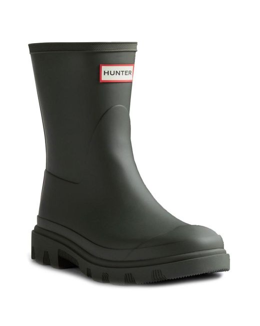 Hunter Green Downpour Short Wellingtons for men