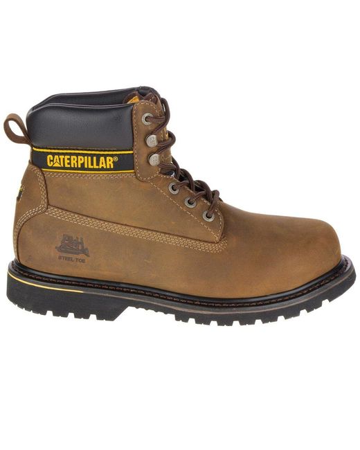 Caterpillar Brown Holton Safety Boots for men