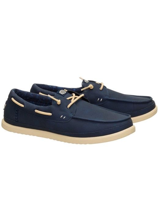 HeyDude Blue Harbour Low Boat Shoes for men