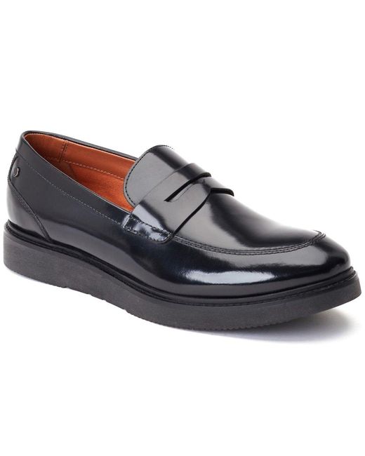 Base London Blue Sid Penny Loafers for men