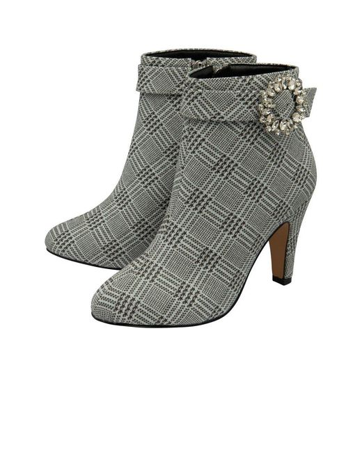 Lotus Gray Adele Ankle Boots