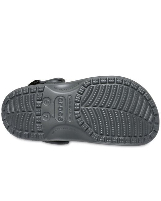CROCSTM Gray Classic Buckle Clogs