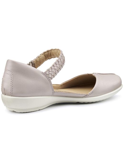 Hotter Metallic Lake Wide Fit Mary Jane Shoes