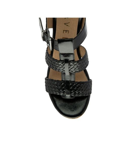 Ravel Black Rewley Heeled Sandals