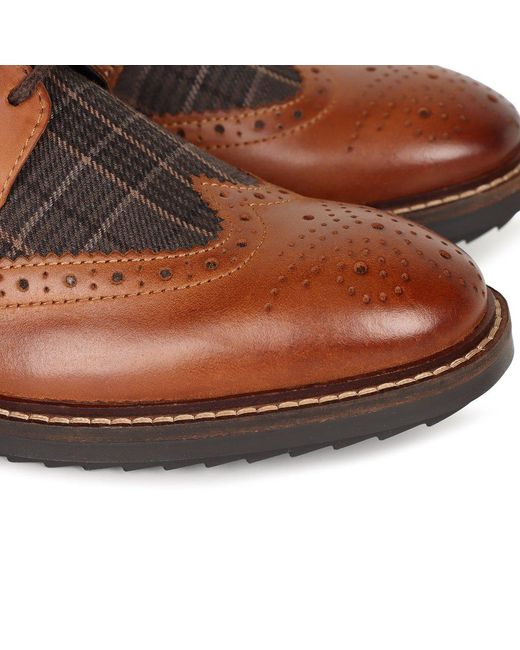 Base London Brown Nashville Brogues for men