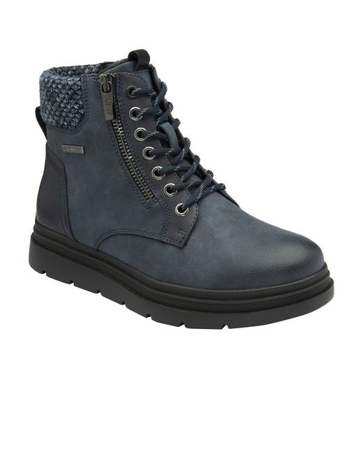 Lotus Black Saundra Ankle Boots