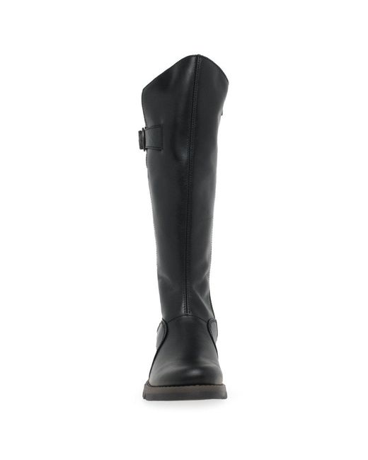 Fly London Black Mol 2 Knee High Boots
