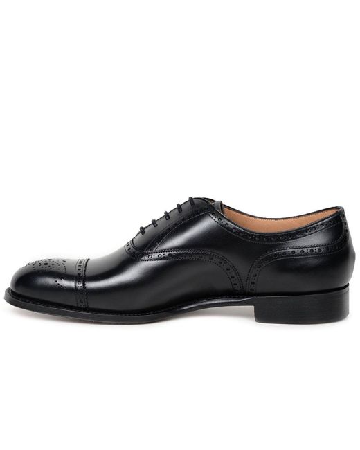 Cheaney Black Wilfred Formal Oxford Brogues for men