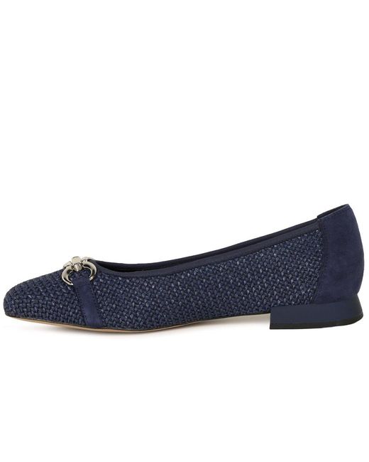 Caprice Blue Tour Ballet Pumps
