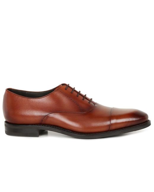Loake Brown Phoenix Formal Toe Cap Shoes for men